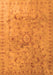 Serging Thickness of Machine Washable Abstract Orange Contemporary Area Rugs, wshcon1322org