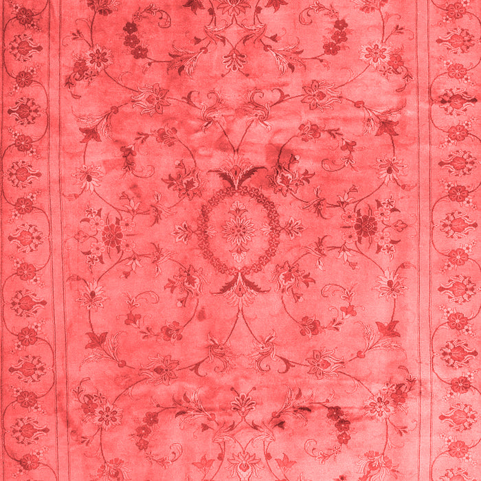 Machine Washable Abstract Red Contemporary Rug, wshcon1322red