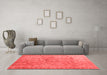 Contemporary Red Washable Rugs