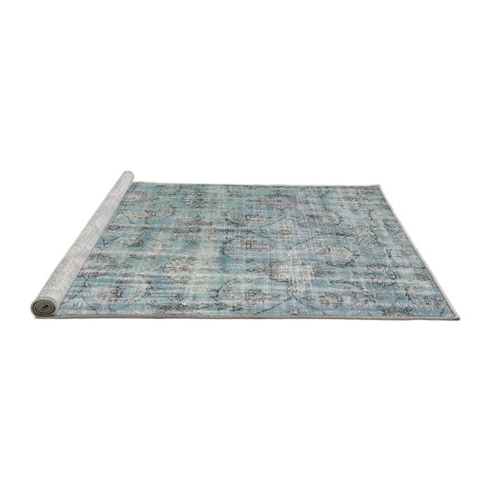 Serging Thickness of Machine Washable Contemporary Light Slate Gray Rug, wshcon1323