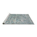 Serging Thickness of Machine Washable Contemporary Light Slate Gray Rug, wshcon1323