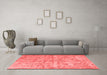 Contemporary Red Washable Rugs