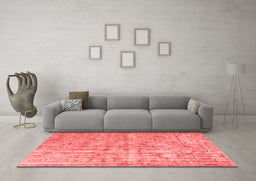 Contemporary Red Washable Rugs