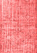 Abstract Red Contemporary Area Rugs