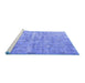 Sideview of Machine Washable Abstract Blue Contemporary Rug, wshcon1323blu