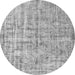 Square Abstract Gray Contemporary Rug, con1323gry