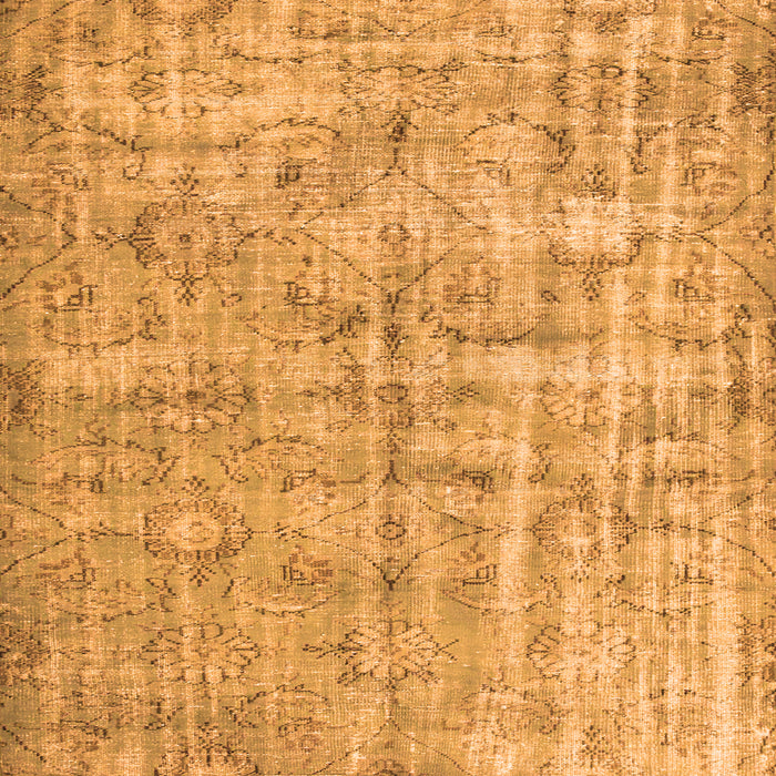 Serging Thickness of Abstract Orange Contemporary Rug, con1323org