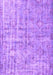 Machine Washable Abstract Purple Contemporary Area Rugs, wshcon1323pur