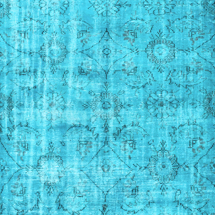 Abstract Light Blue Contemporary Rug, con1323lblu