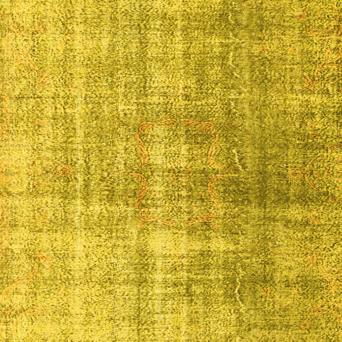 Machine Washable Abstract Yellow Contemporary Rug, wshcon1324yw