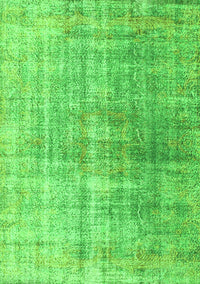 Abstract Green Contemporary Rug, con1324grn