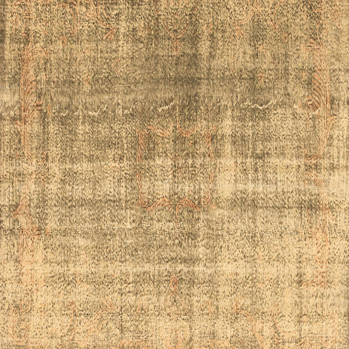 Square Machine Washable Abstract Brown Contemporary Rug, wshcon1324brn