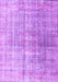 Machine Washable Abstract Purple Contemporary Area Rugs, wshcon1324pur