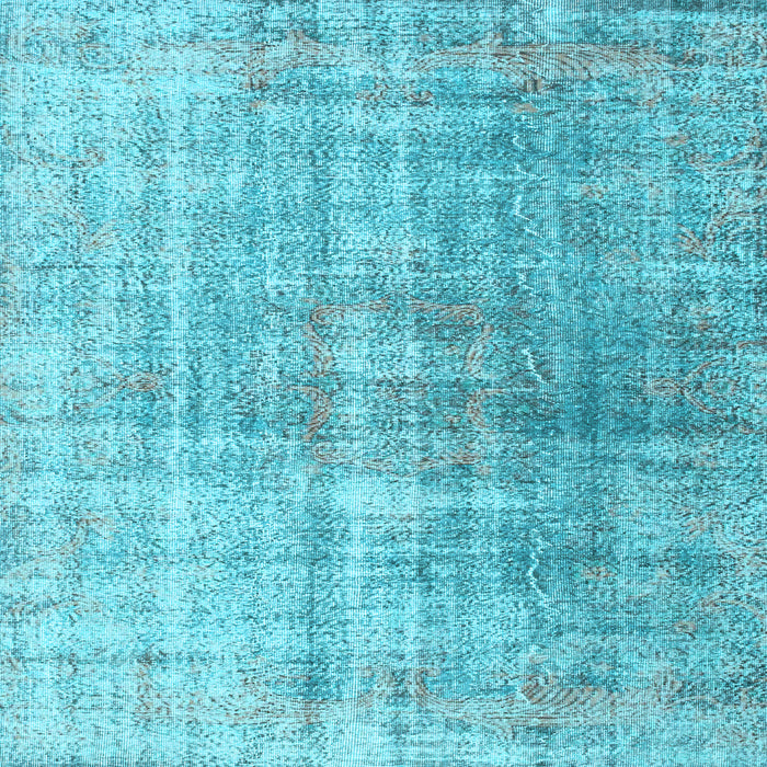 Square Machine Washable Abstract Light Blue Contemporary Rug, wshcon1324lblu