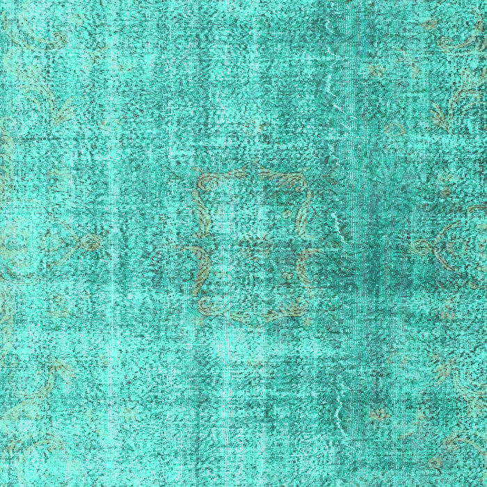 Machine Washable Abstract Turquoise Contemporary Area Rugs, wshcon1324turq