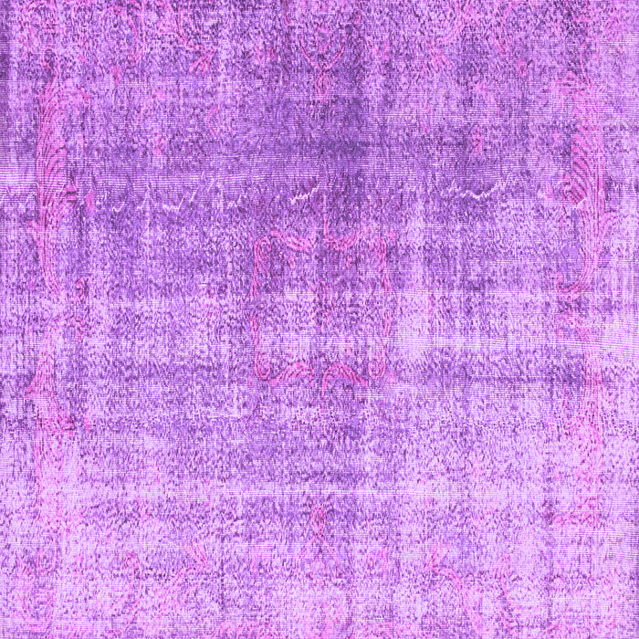 Square Machine Washable Abstract Purple Contemporary Area Rugs, wshcon1324pur