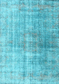 Abstract Light Blue Contemporary Rug, con1324lblu