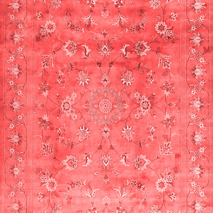 Machine Washable Abstract Red Contemporary Rug, wshcon1325red