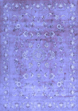 Abstract Blue Contemporary Rug, con1325blu