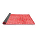 Abstract Red Contemporary Area Rugs