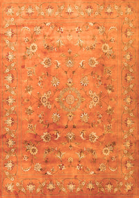 Abstract Orange Contemporary Rug, con1325org