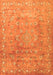 Abstract Orange Contemporary Rug, con1325org