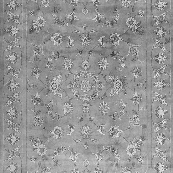 Serging Thickness of Machine Washable Abstract Gray Contemporary Rug, wshcon1325gry