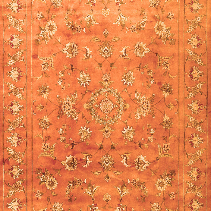 Serging Thickness of Machine Washable Abstract Orange Contemporary Area Rugs, wshcon1325org