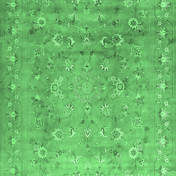 Machine Washable Abstract Emerald Green Contemporary Area Rugs, wshcon1325emgrn
