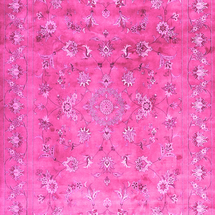 Machine Washable Abstract Pink Contemporary Rug, wshcon1325pnk