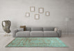 Machine Washable Abstract Light Blue Contemporary Rug in a Living Room, wshcon1325lblu