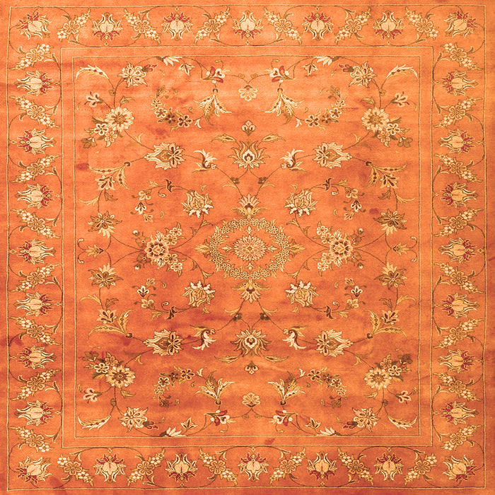 Serging Thickness of Abstract Orange Contemporary Rug, con1325org