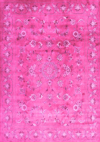 Abstract Pink Contemporary Rug, con1325pnk