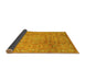 Sideview of Abstract Yellow Contemporary Rug, con1325yw