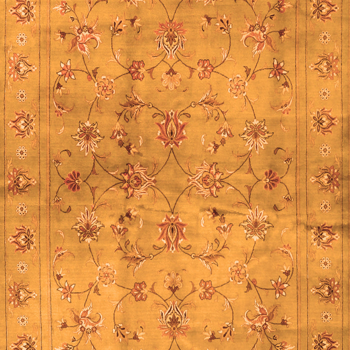 Serging Thickness of Machine Washable Abstract Orange Contemporary Area Rugs, wshcon1326org