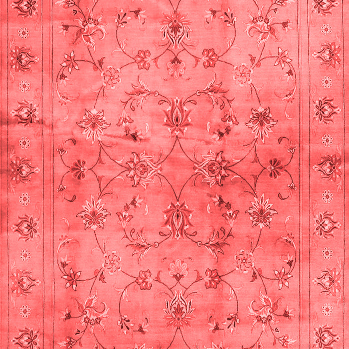 Machine Washable Abstract Red Contemporary Rug, wshcon1326red