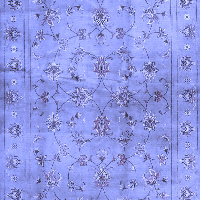 Abstract Blue Contemporary Rug, con1326blu