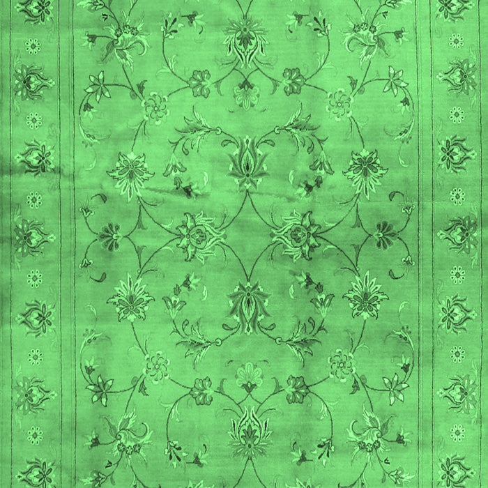 Machine Washable Abstract Emerald Green Contemporary Area Rugs, wshcon1326emgrn