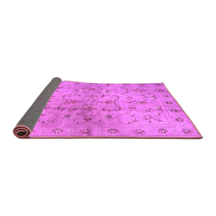 Sideview of Abstract Purple Contemporary Rug, con1326pur