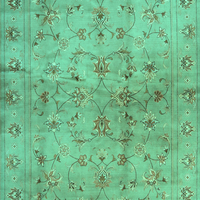 Machine Washable Abstract Turquoise Contemporary Area Rugs, wshcon1326turq