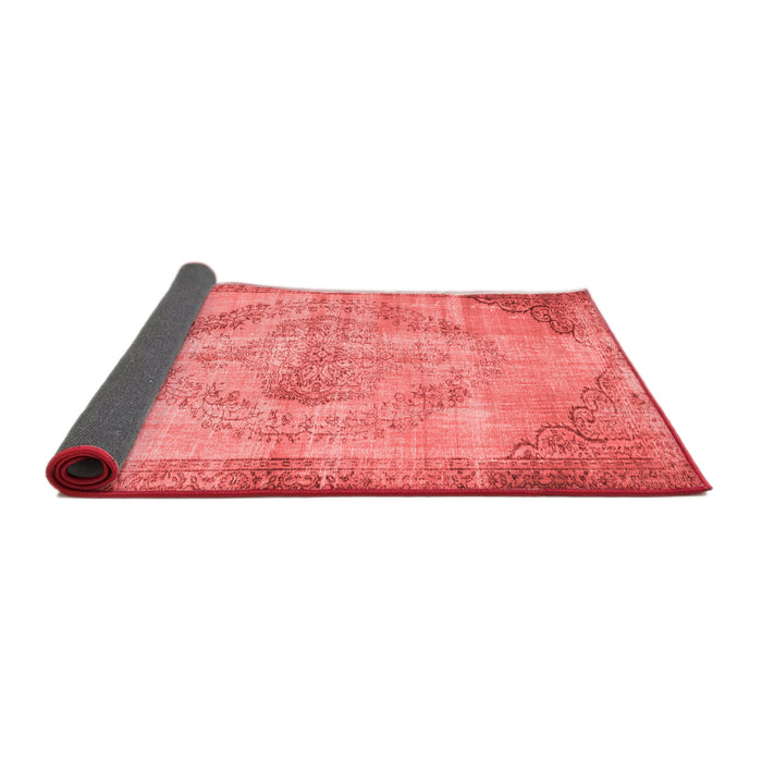 Abstract Red Contemporary Area Rugs