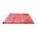 Contemporary Red Washable Rugs