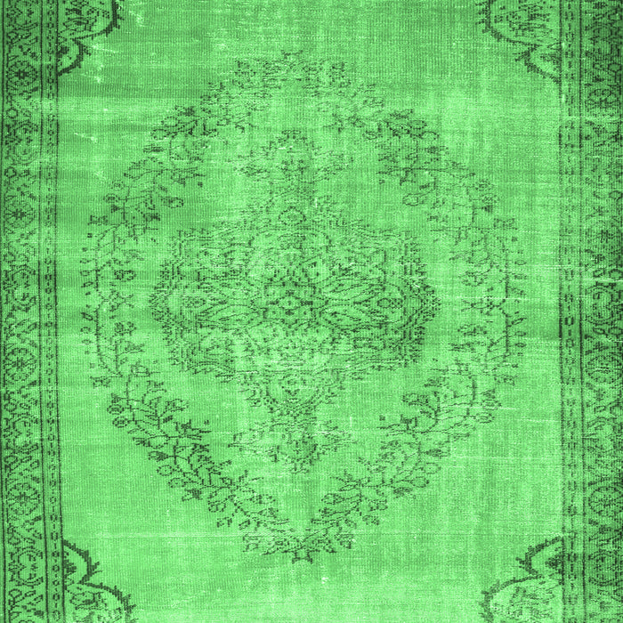 Machine Washable Abstract Emerald Green Contemporary Area Rugs, wshcon1327emgrn