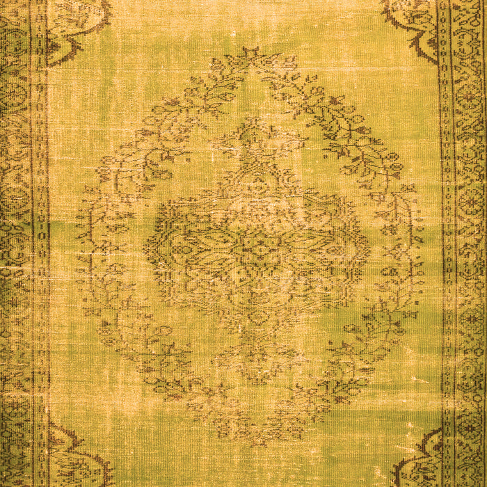 Abstract Orange Contemporary Rug, con1327org