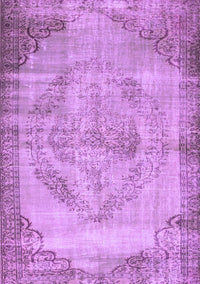 Abstract Purple Contemporary Rug, con1327pur