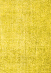 Abstract Yellow Contemporary Rug, con1328yw