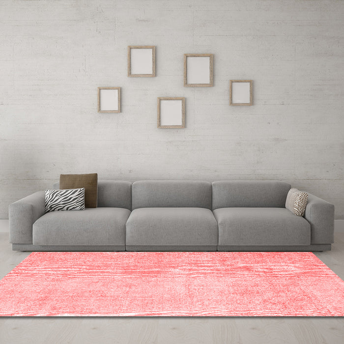 Contemporary Red Washable Rugs
