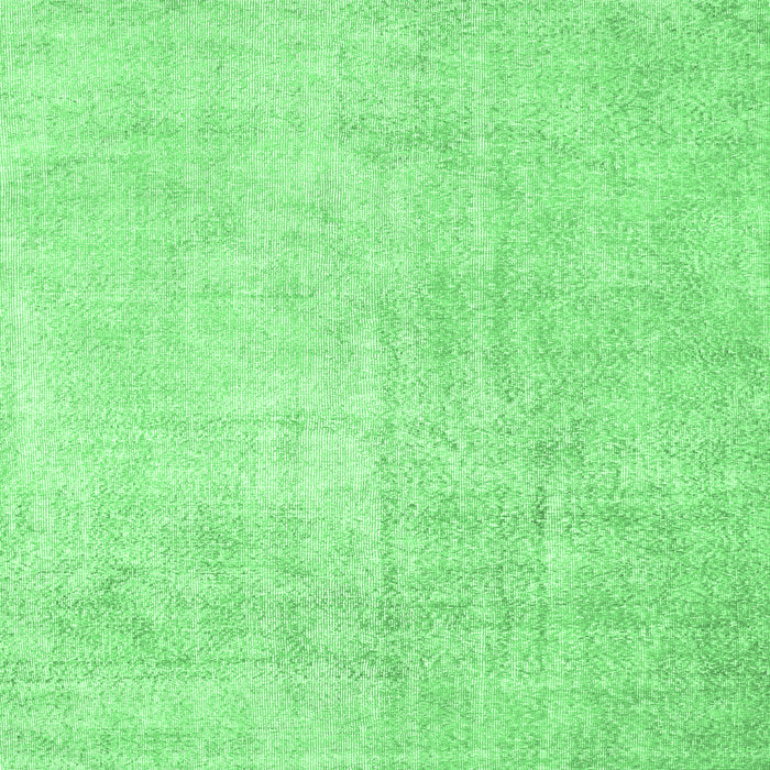 Square Machine Washable Abstract Emerald Green Contemporary Area Rugs, wshcon1328emgrn