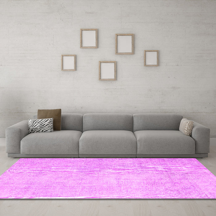 Machine Washable Abstract Pink Contemporary Rug in a Living Room, wshcon1328pnk