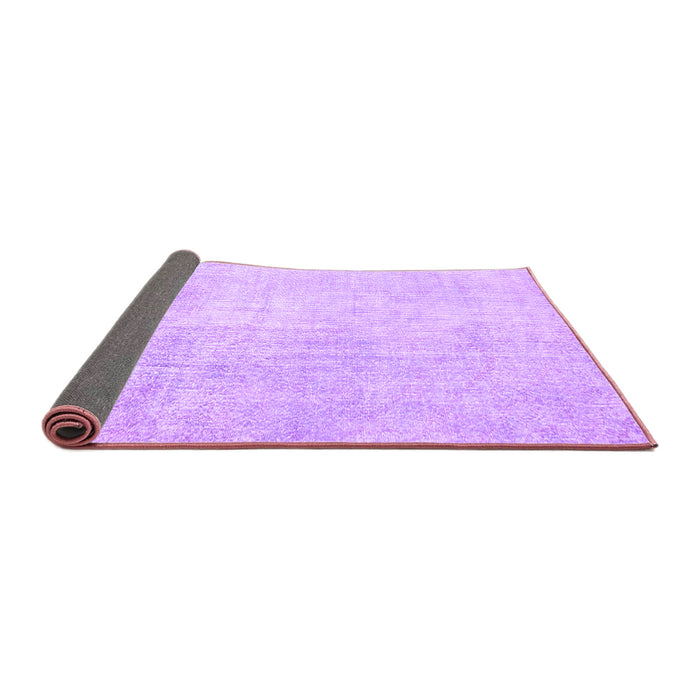 Sideview of Abstract Purple Contemporary Rug, con1328pur